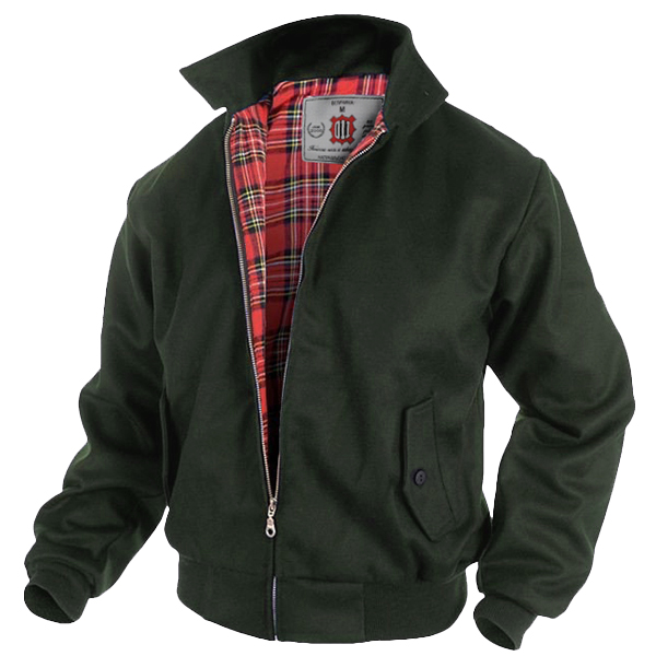 Jacket Harrington dark olive green